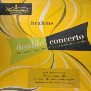 Brahms Double Concerto Vinyl Record ID # WL 5117