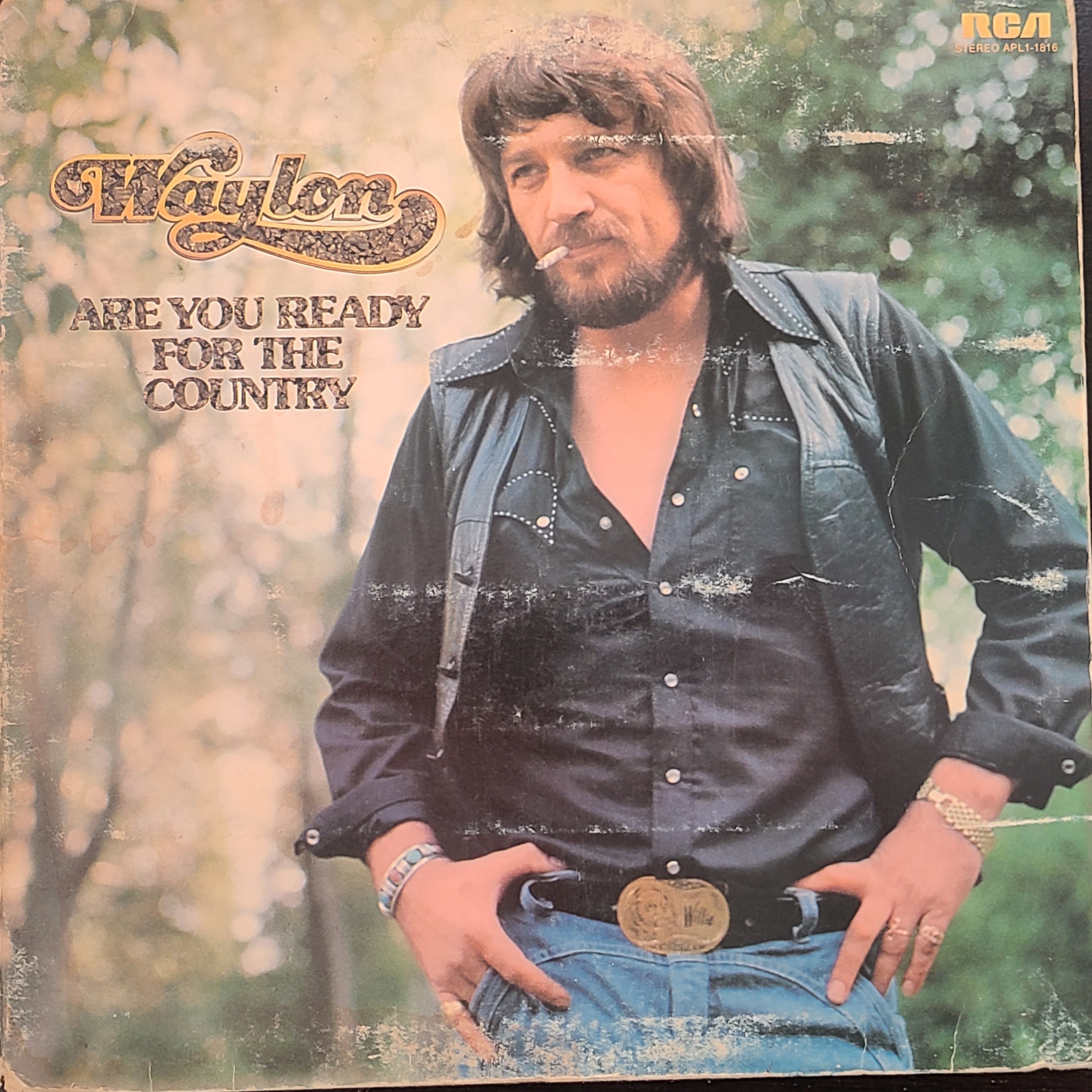 Waylon Jennings 'Are You Ready For The Country' Vinyl Record ID # APL1-1816