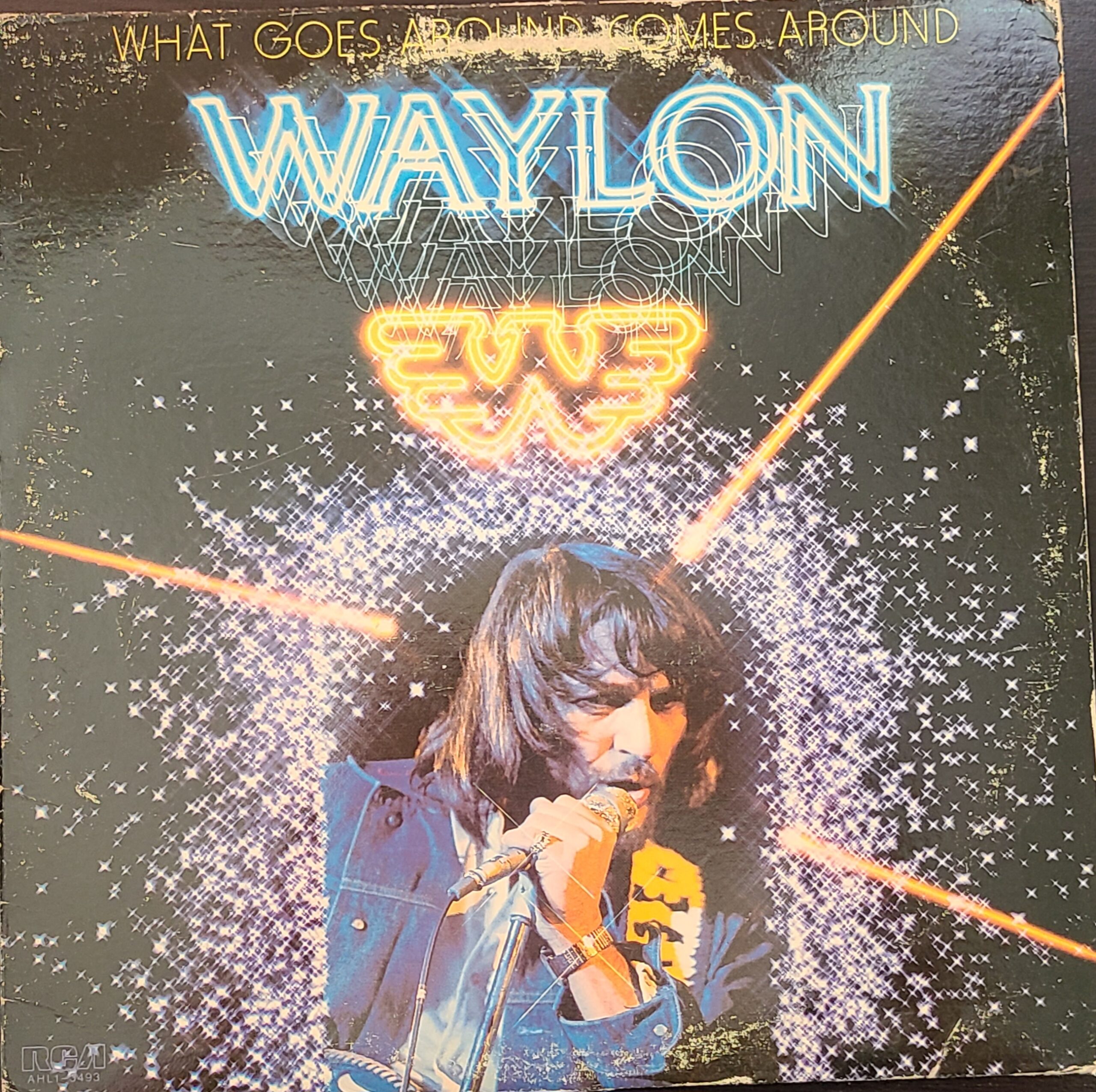 Waylon Jennings 'What Goes Around Comes Around' Vinyl Record ID # AHL1-3493